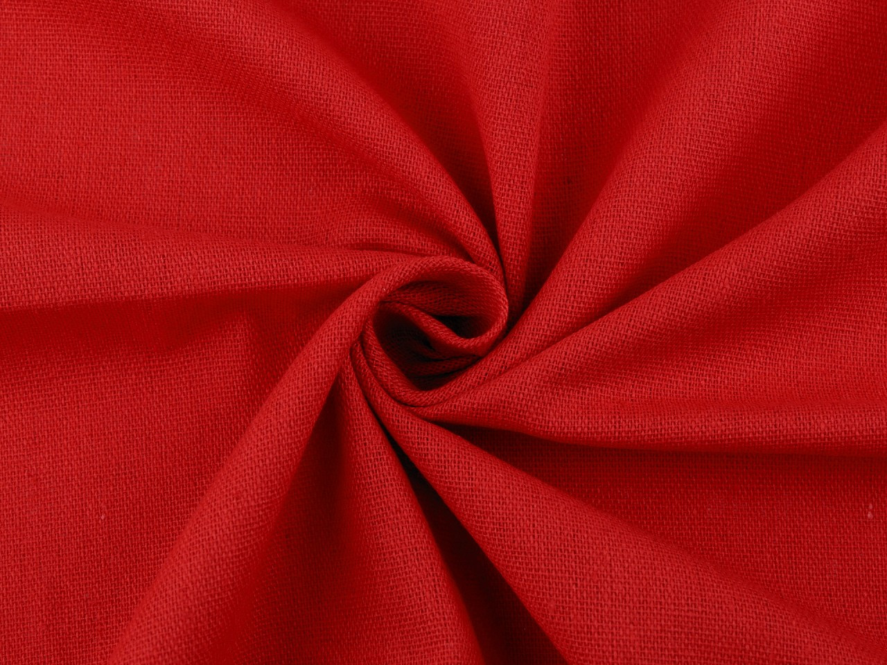 Lněná látka, barva 51 (173 g/m²) (01) červená světlá