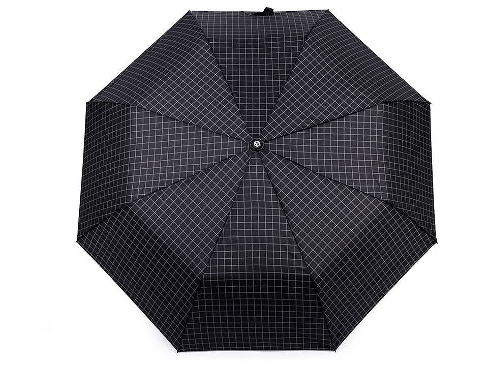 Pánský skládací vystřelovací deštník, barva 4 černá