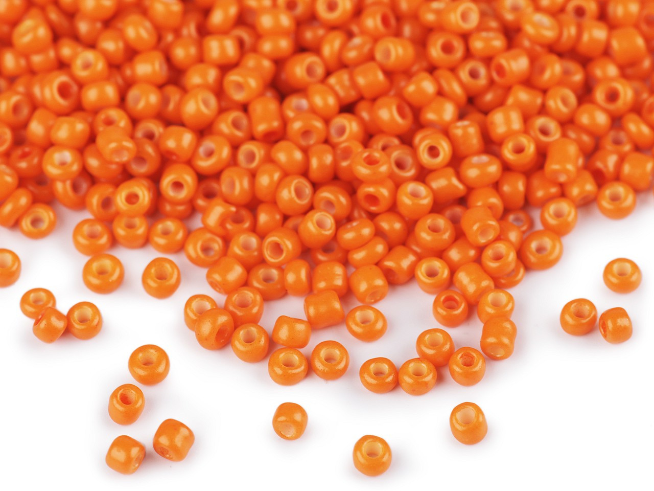 Rokajl 12/0 - 2 mm neprůhledný, barva 850 oranžová