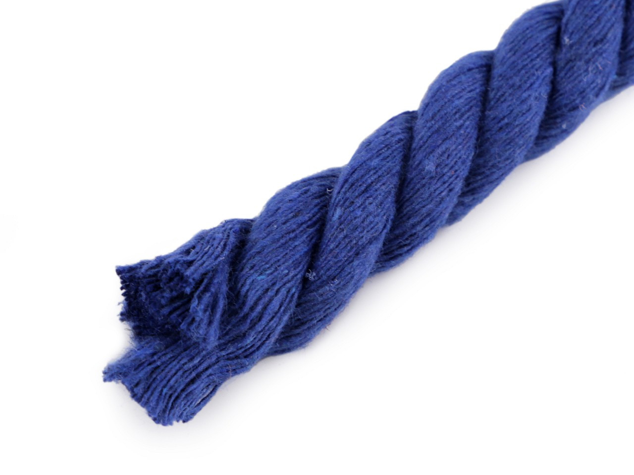 Bavlněná šňůra kroucená Ø12 mm, barva 12 modrá námořnická