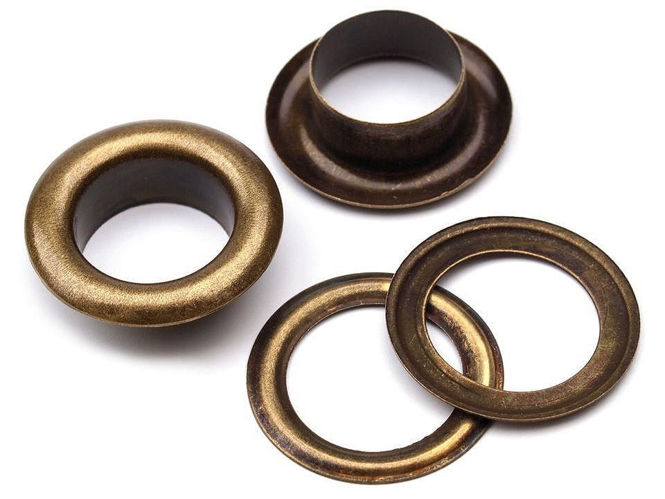 Antique Brass Curtain Grommets