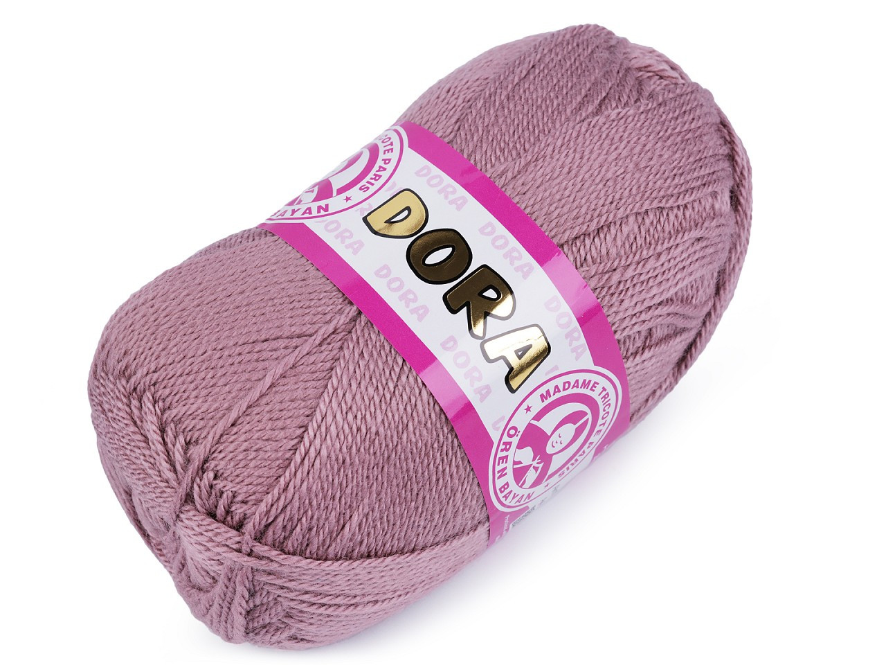 Pletací příze Dora 100 g, barva 22 (127) starorůžová
