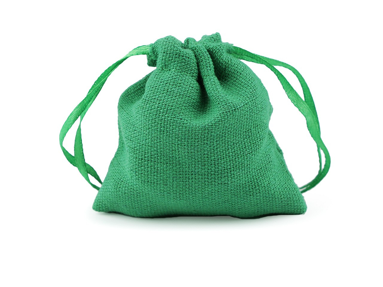 Dárkový pytlík 8x8 cm textilní, barva 6 zelená
