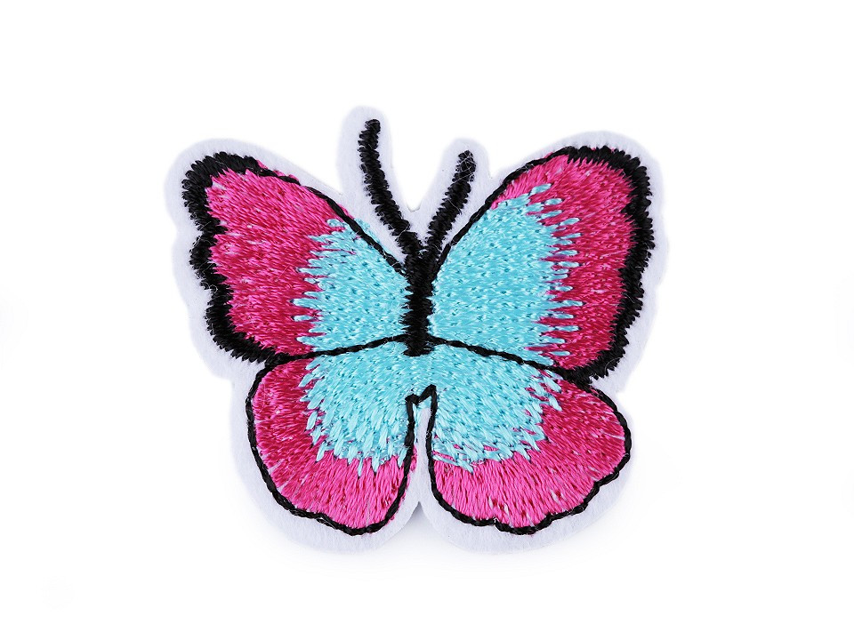 Nažehlovačka motýl, barva 3 pink