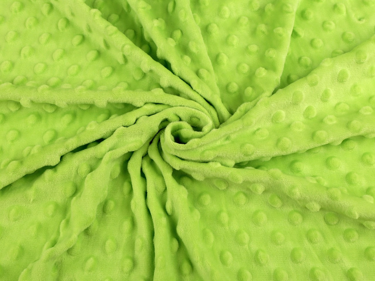 Minky s 3D puntíky SAN, barva 3 (25) zelená limetková