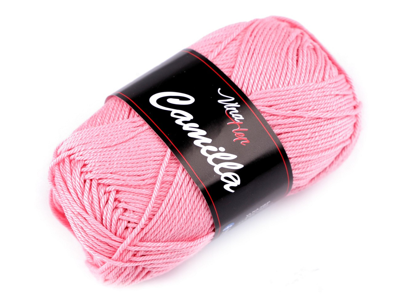 Bavlněná pletací příze Camilla 50 g, barva 40 (8027) růžová dětská