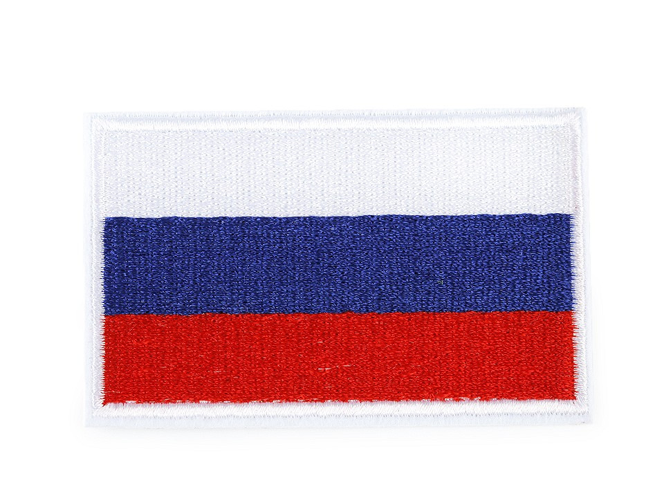 Nažehlovačka vlajka, barva 4 viz foto Rusko
