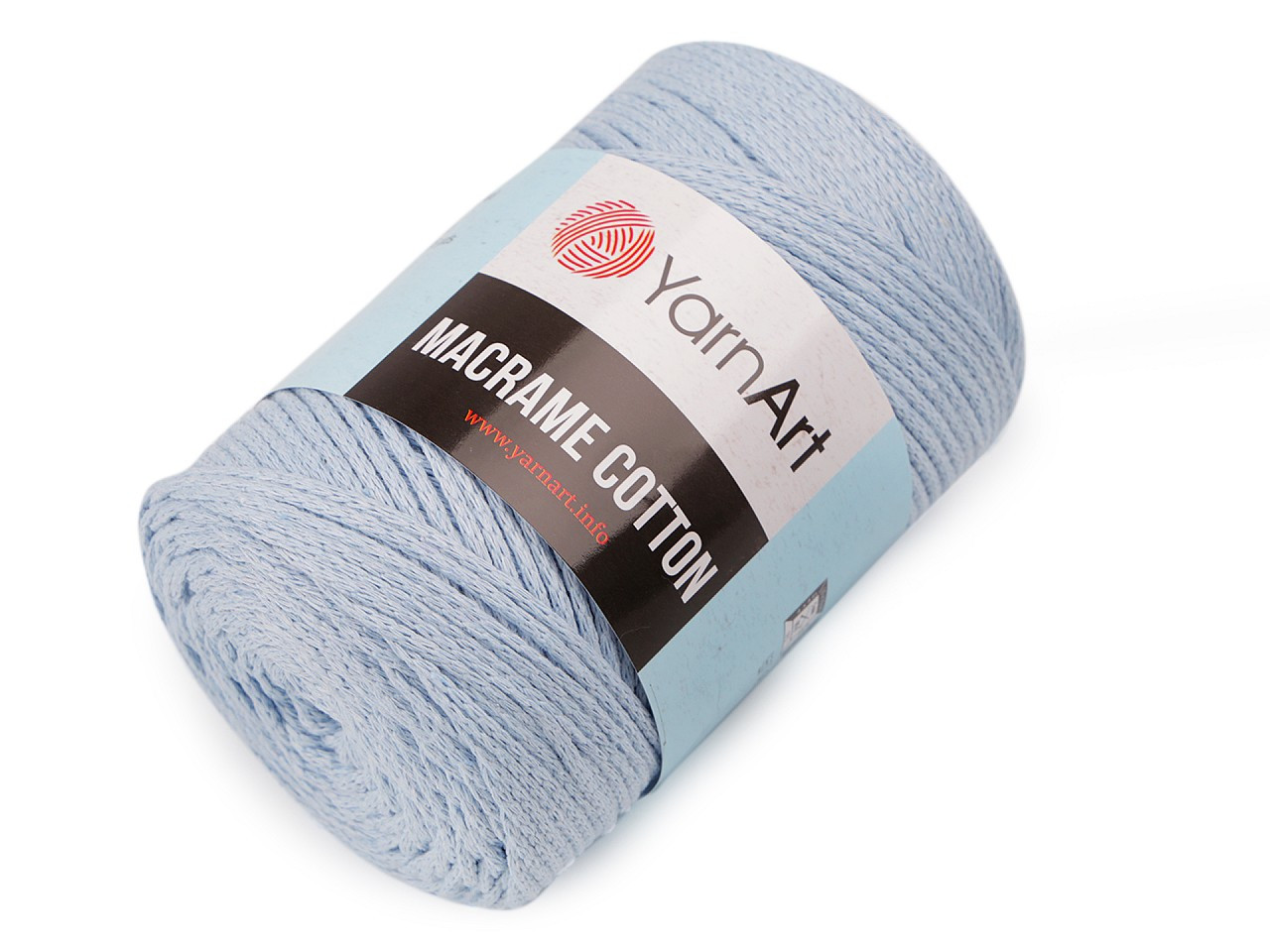 Pletací příze Macrame Cotton 250 g, barva 52 (760/148) modrá ledová