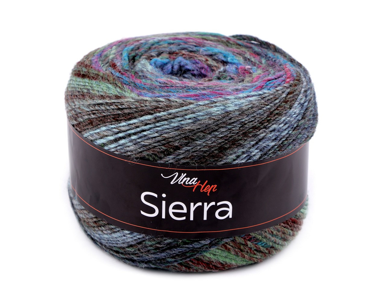 Pletací příze Sierra 150 g, barva 8 (7202) šedá střední