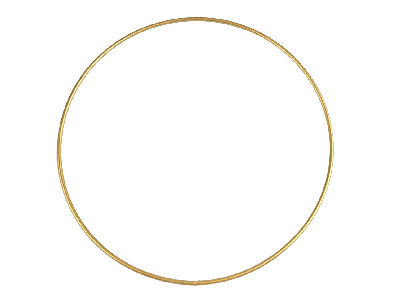 Kovový kruh na lapač snů / k dekorování Ø30 cm, barva 2 zlatá