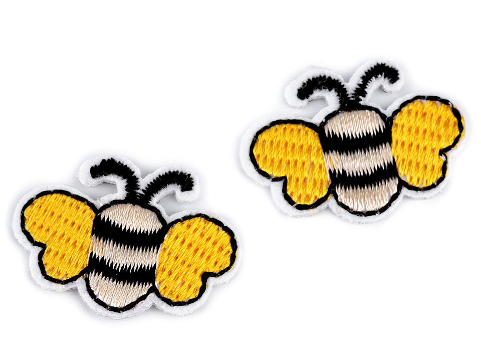 Mini nažehlovačka včela, barva 2 žlutá