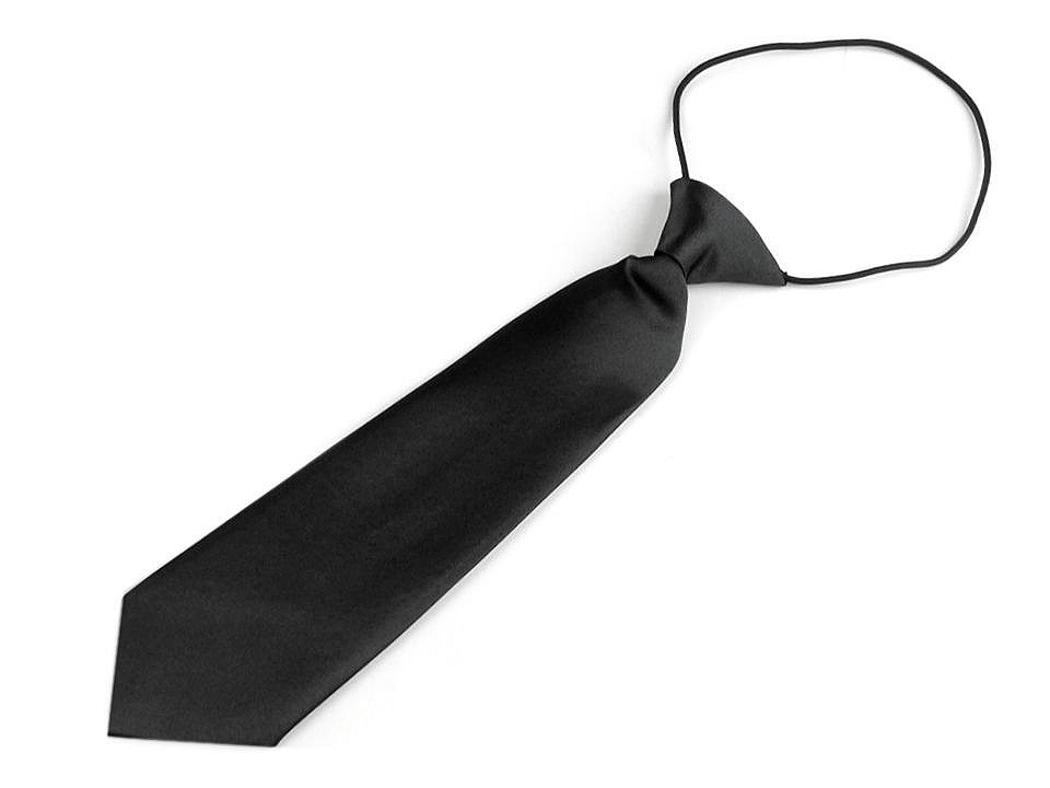 Dětská kravata 7x27 cm, barva 2 černá