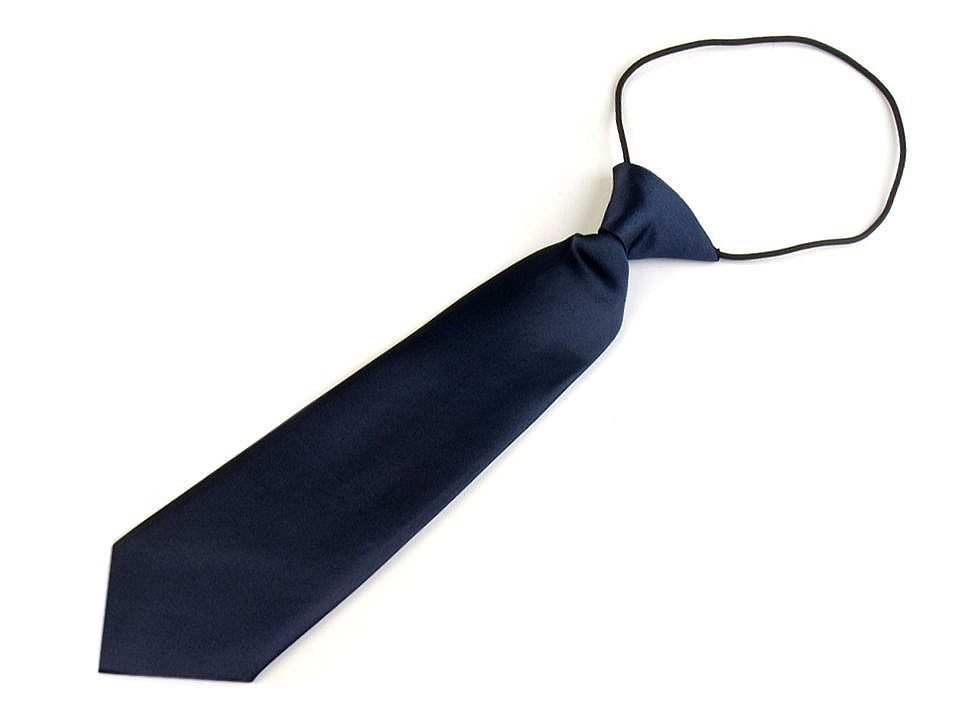 Dětská kravata 7x27 cm, barva 1 modrá pařížská