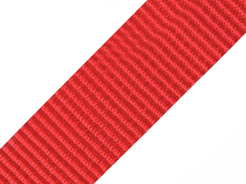 Popruh polypropylénový šíře 47-50 mm, barva 30 červená