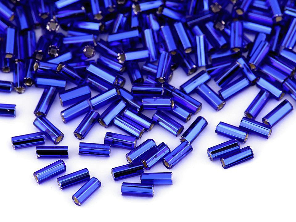 Rokajl Preciosa hladké tyčky 4,5 mm, barva 37080 modrá kobaltová