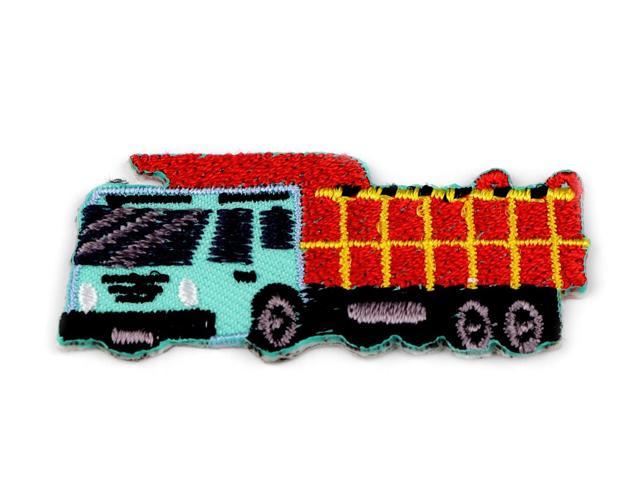 Nažehlovačka dopravní prostředky, barva 10 červená náklaďák