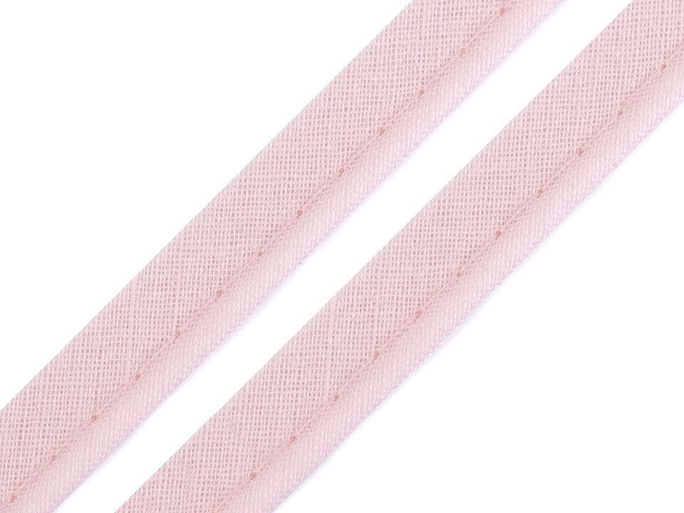 Bavlněná paspulka / kédr šíře 12 mm, barva 372151 Gossamer Pink