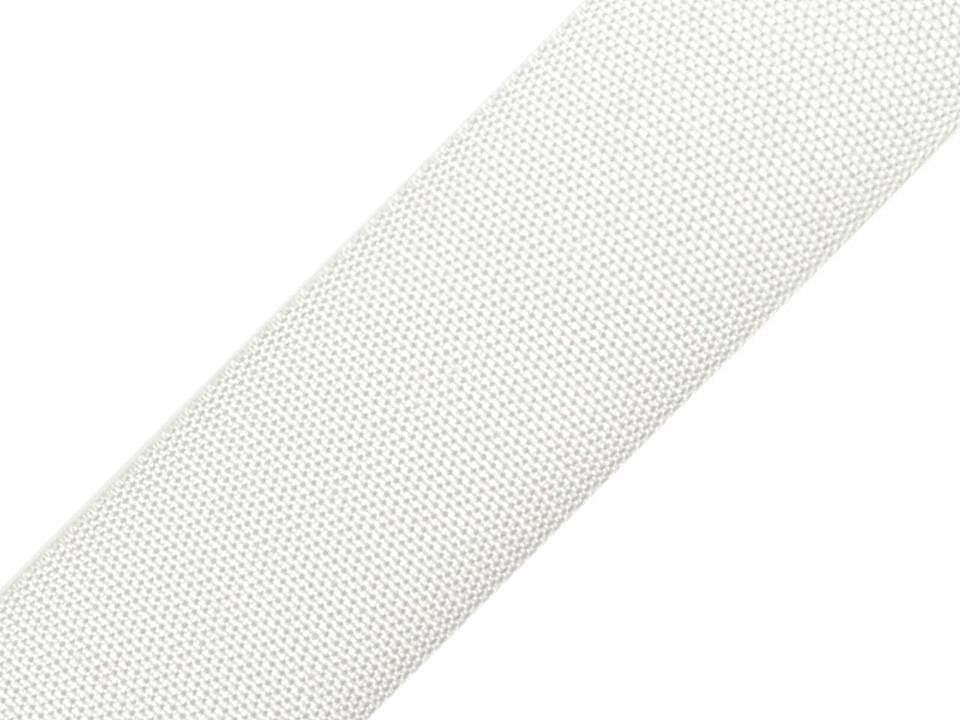 Popruh polypropylénový šíře 47-50 mm, barva 01 bílá
