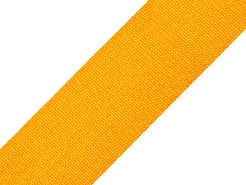 Popruh polypropylénový šíře 47-50 mm, barva 13 oranžovožlutá