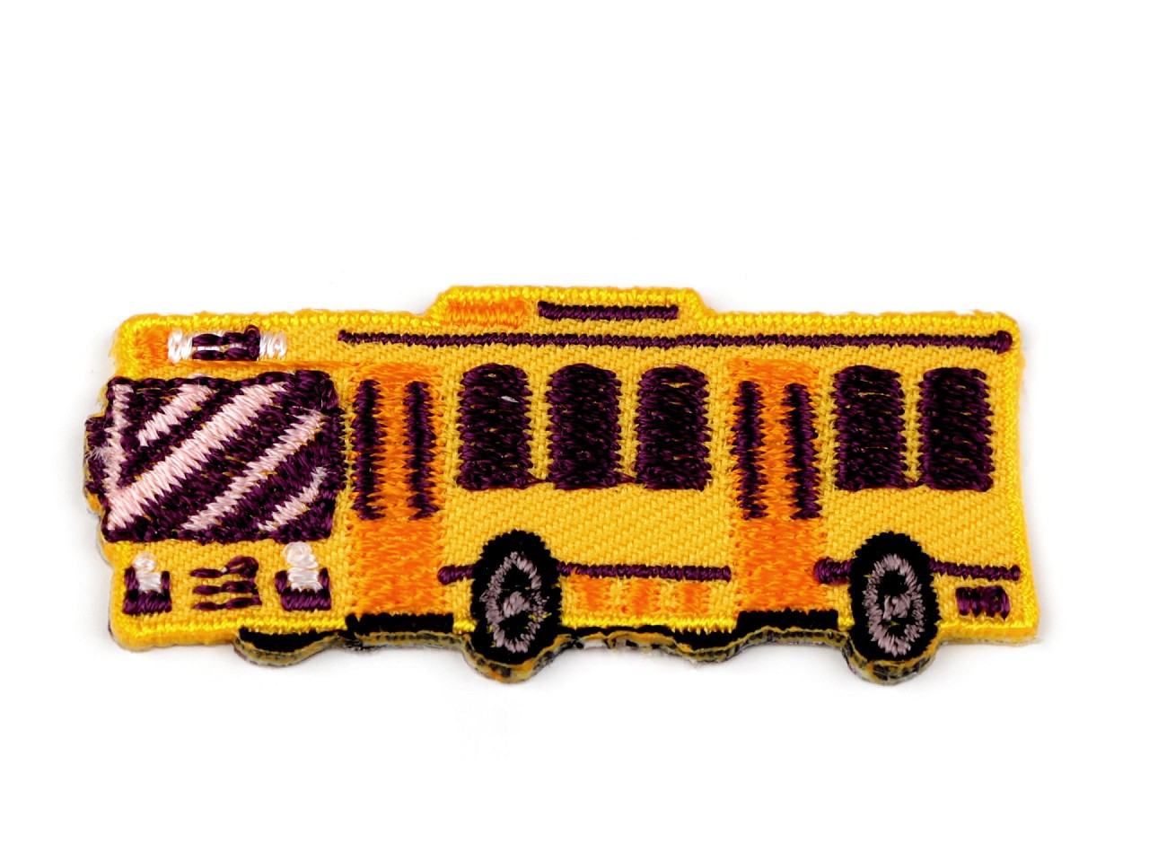 Nažehlovačka dopravní prostředky, barva 7 žlutá autobus