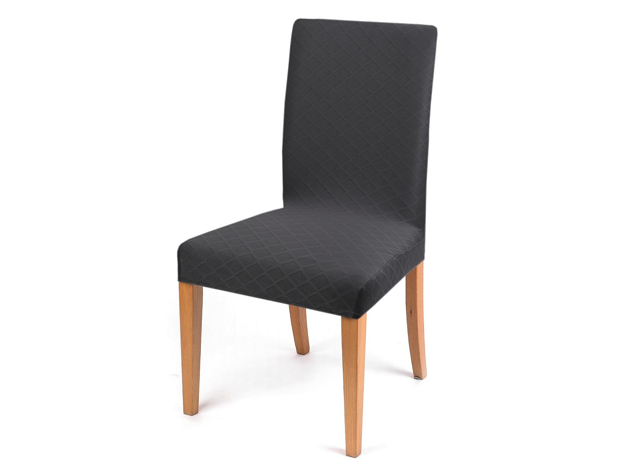 Elastický potah na židli, barva 3 šedá tmavá