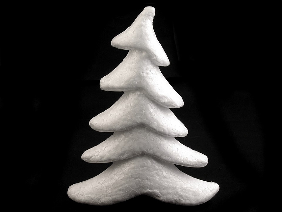 Fotografie Stromeček 16x20 cm polysteren, barva bílá