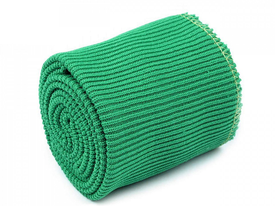 Elastické náplety šíře 7 cm sada (2x rukáv, 1x pás), barva 16/012 zelená pastelová