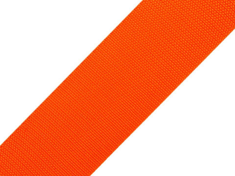 Popruh polypropylénový šíře 47-50 mm, barva 20 oranžová