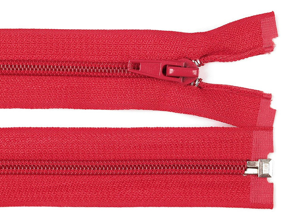 Spirálový zip šíře 5 mm délka 60 cm bundový POL, barva 148 červená