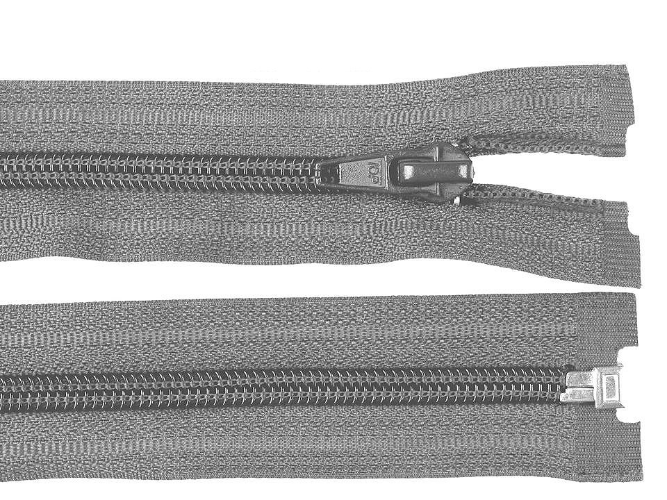 Spirálový zip šíře 5 mm délka 65 cm bundový POL, barva 316 šedá neutrální