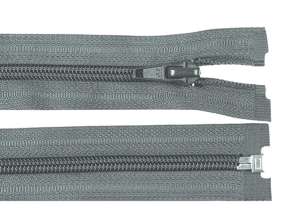 Spirálový zip šíře 5 mm délka 45 cm bundový POL, barva 316 šedá neutrální