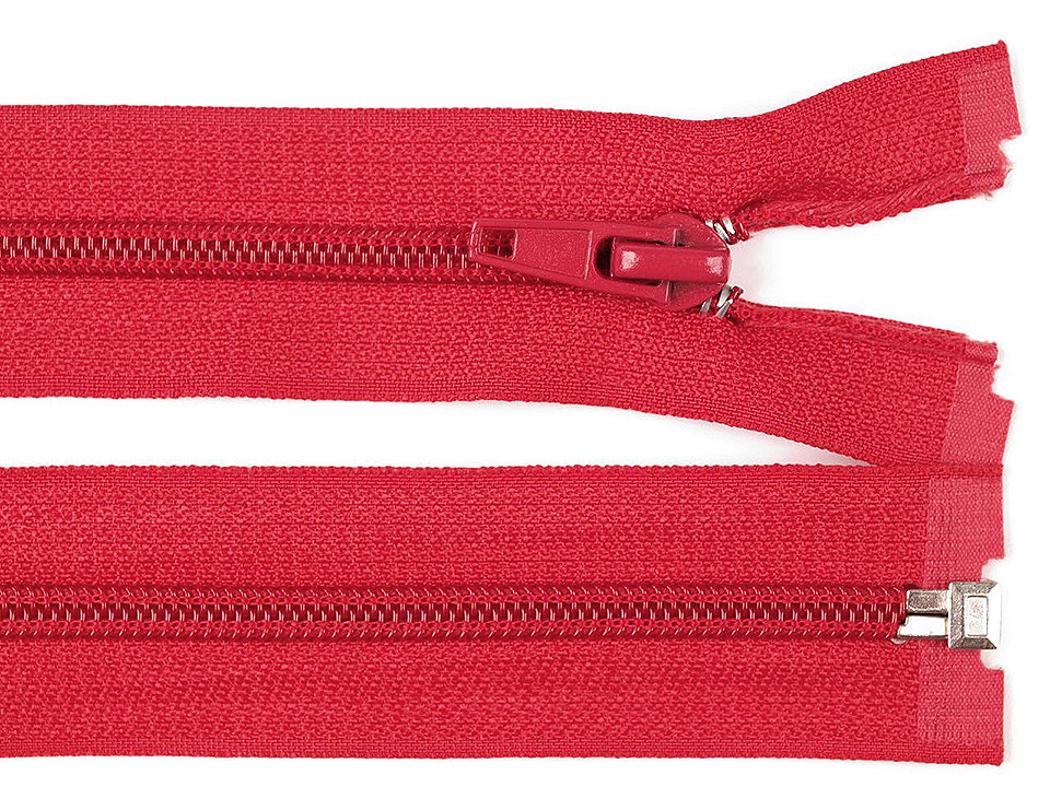 Spirálový zip šíře 5 mm délka 35 cm bundový POL, barva 148 červená
