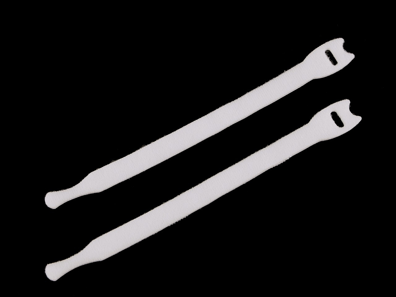 Stahovací páska na suchý zip délka 15; 20 cm, barva 2 bílá
