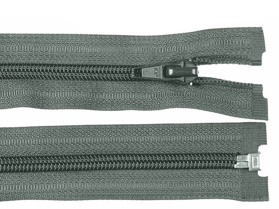 Spirálový zip šíře 5 mm délka 50 cm bundový POL, barva 316 šedá neutrální