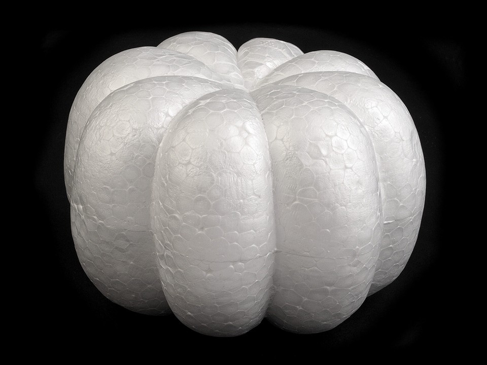 Dýně 8x12,5 cm polystyren, barva bílá