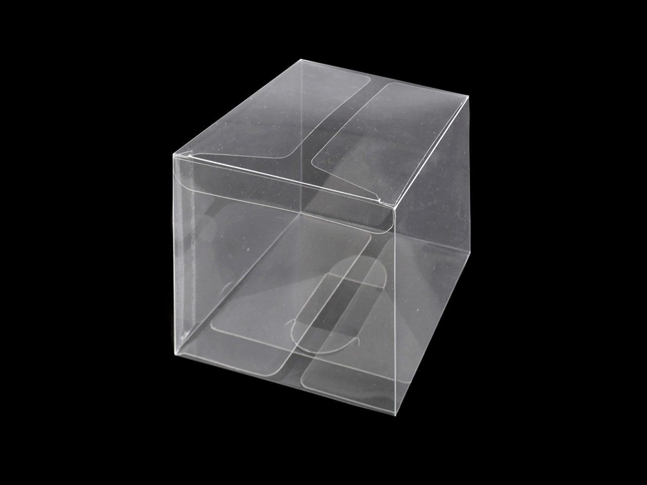 Fotografie Plastová krabička, barva transparent