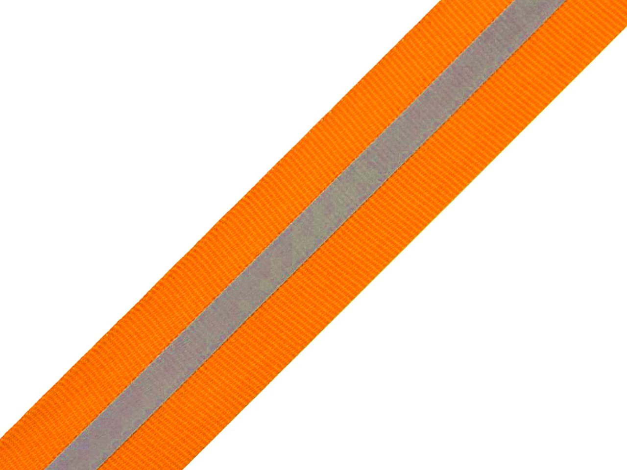 Reflexní páska šíře 30 mm na tkanině, barva 3 oranžová neon