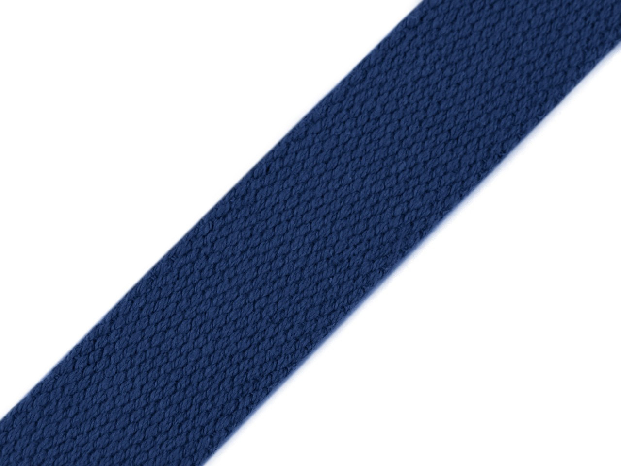 Bavlněný popruh šíře 25 mm, barva 17 modrá jeans