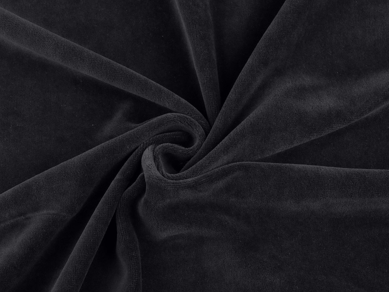 Velvet / samet / froté jednobarevné, barva F-067 šedá tmavá