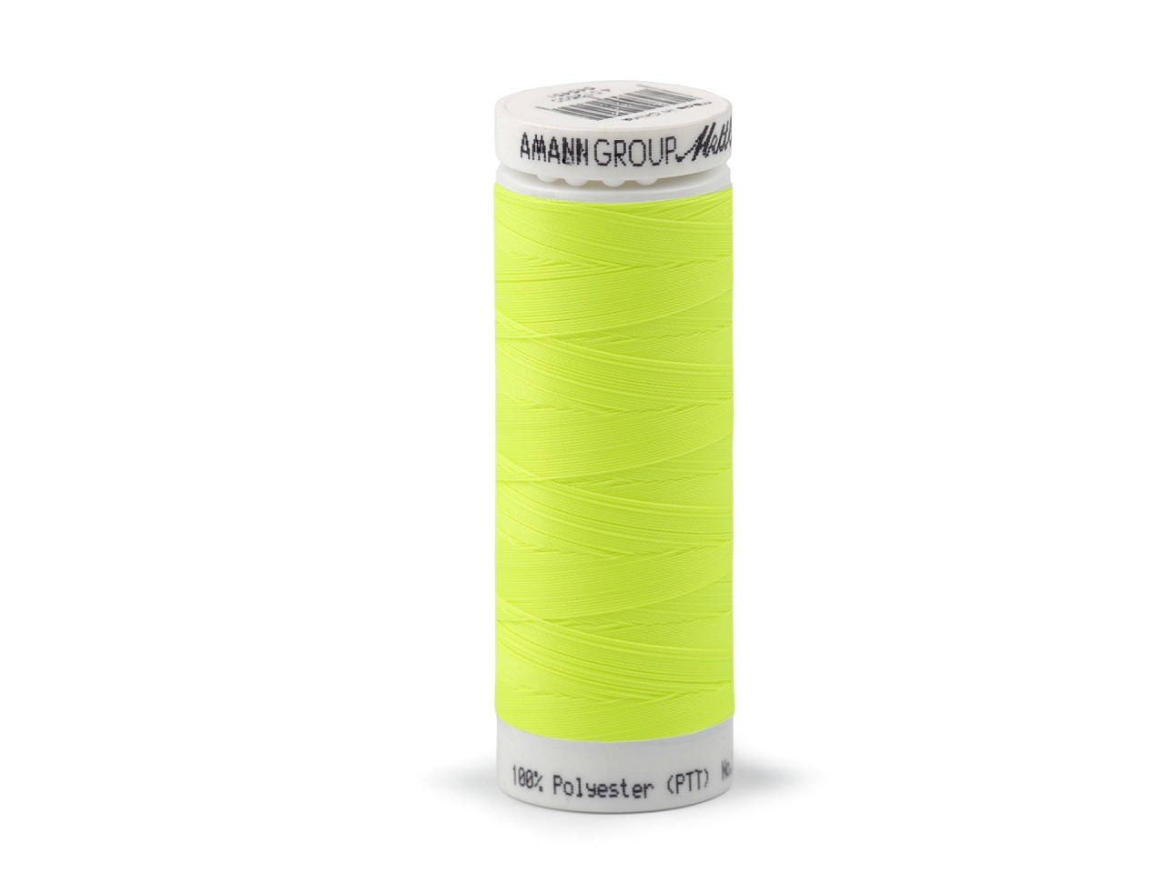 Polyesterové elastické nitě Seraflex Mettler návin 130 m, barva 1426 žlutá reflexní