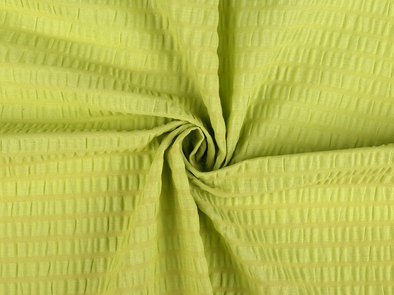 Bavlněný krep jednobarevný, barva 5 (13) zelená sv.