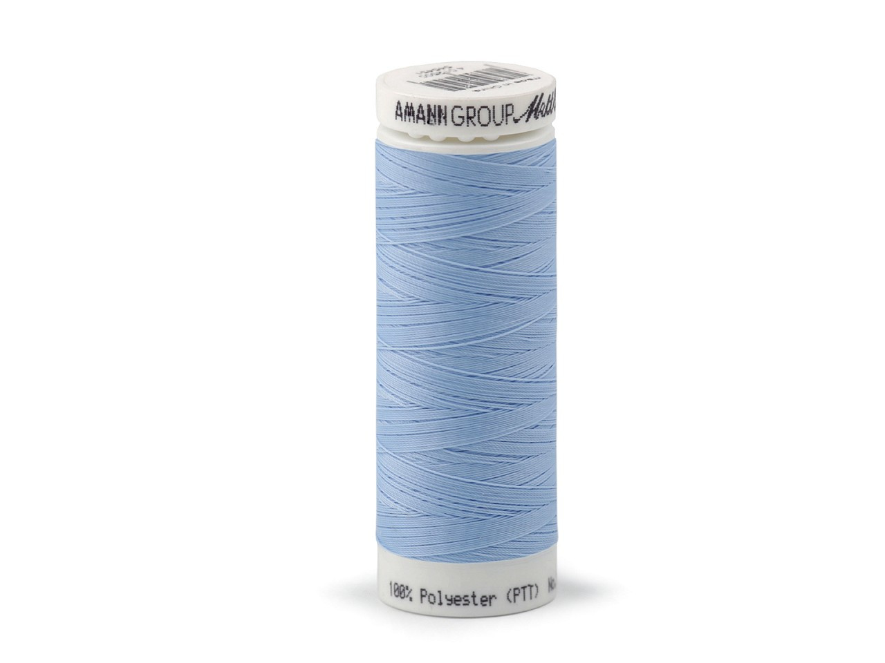 Polyesterové elastické nitě Seraflex Mettler návin 130 m, barva 0271 modrá světlá