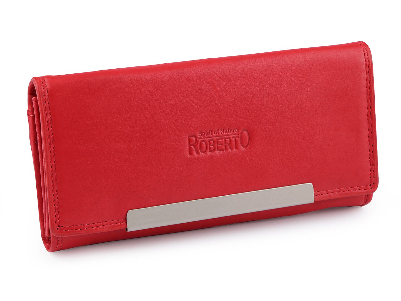 Dámská peněženka kožená, barva 3 červená