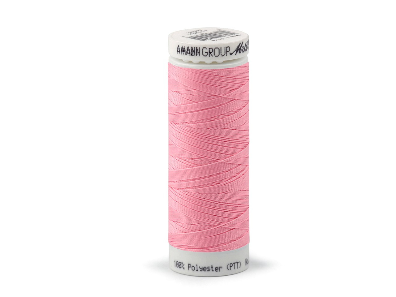 Polyesterové elastické nitě Seraflex Mettler návin 130 m, barva 1056 růžová sv.