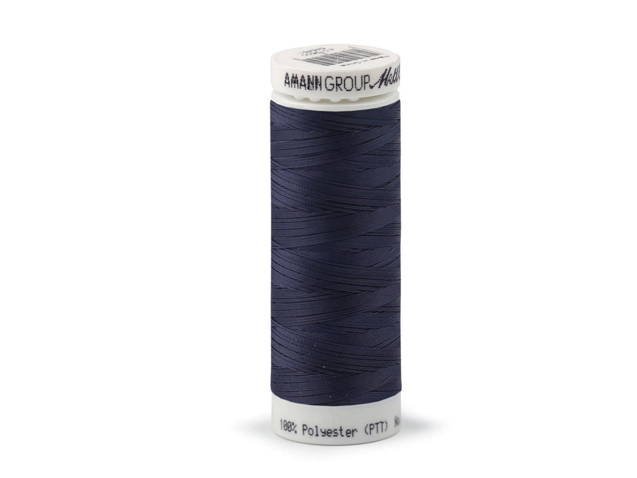 Polyesterové elastické nitě Seraflex Mettler návin 130 m, barva 0825 modrá tmavá
