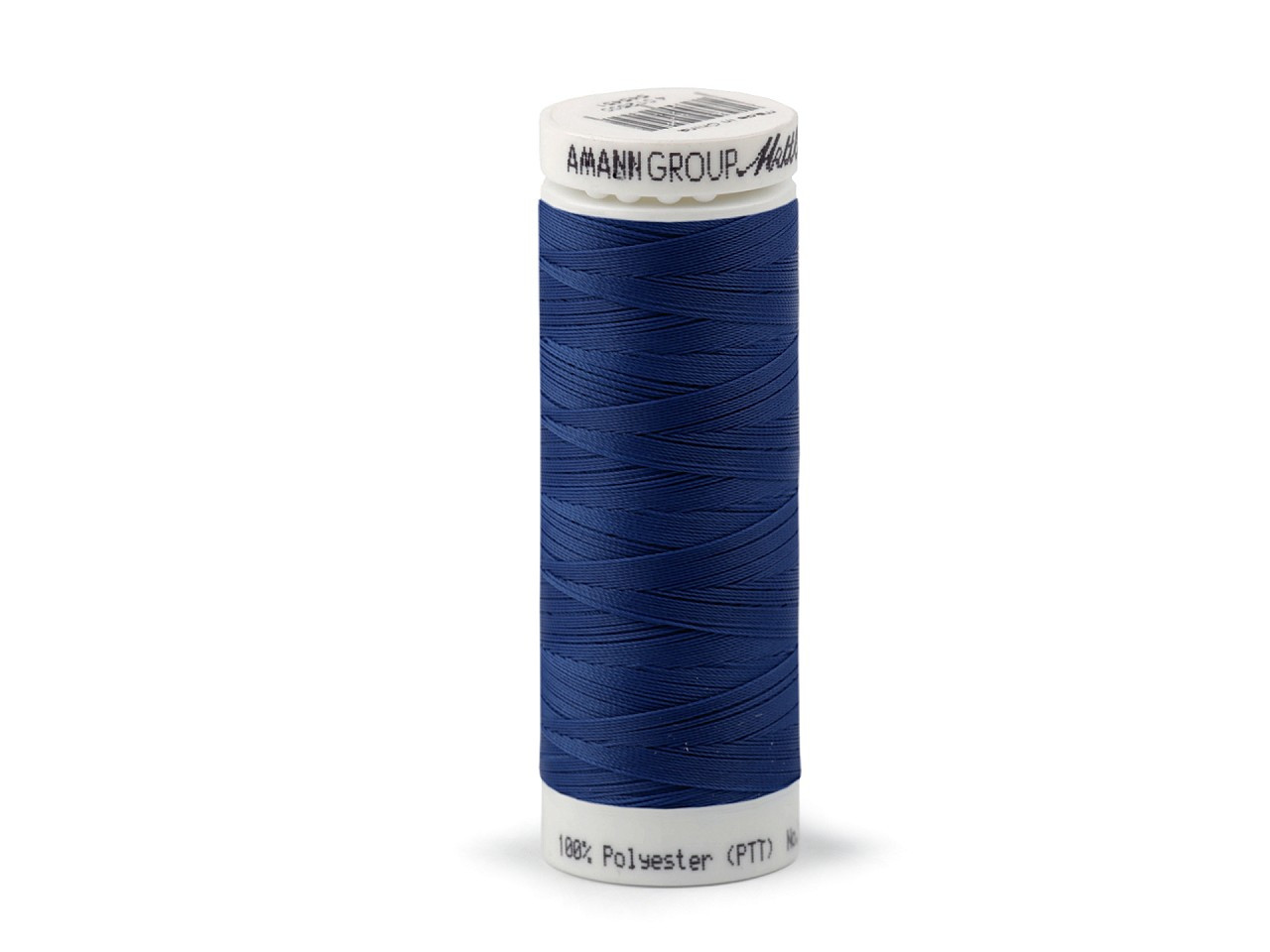 Polyesterové elastické nitě Seraflex Mettler návin 130 m, barva 1078 modrá kobaltová