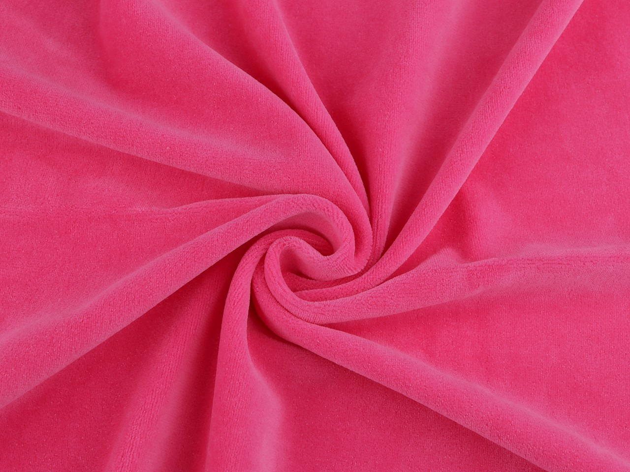 Velvet / samet / froté jednobarevné, barva F-010/1 pink