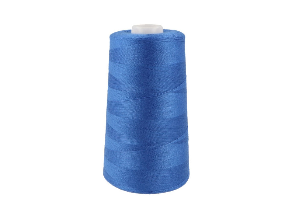 Polyesterové nitě návin 5000 yards PES 40/2 BARVY, barva 184051 modrá zářivá