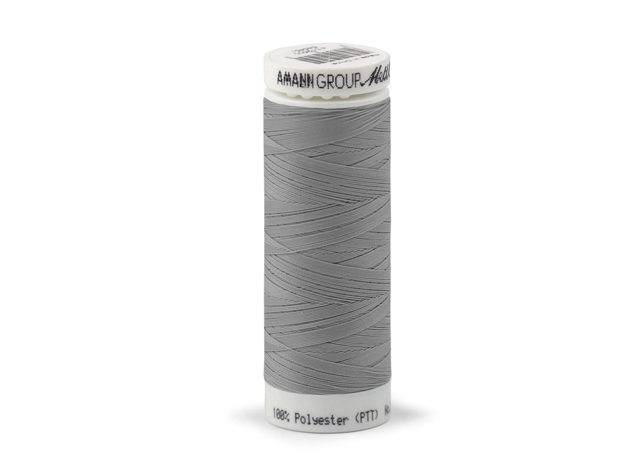 Polyesterové elastické nitě Seraflex Mettler návin 130 m, barva 1140 šedá světlá