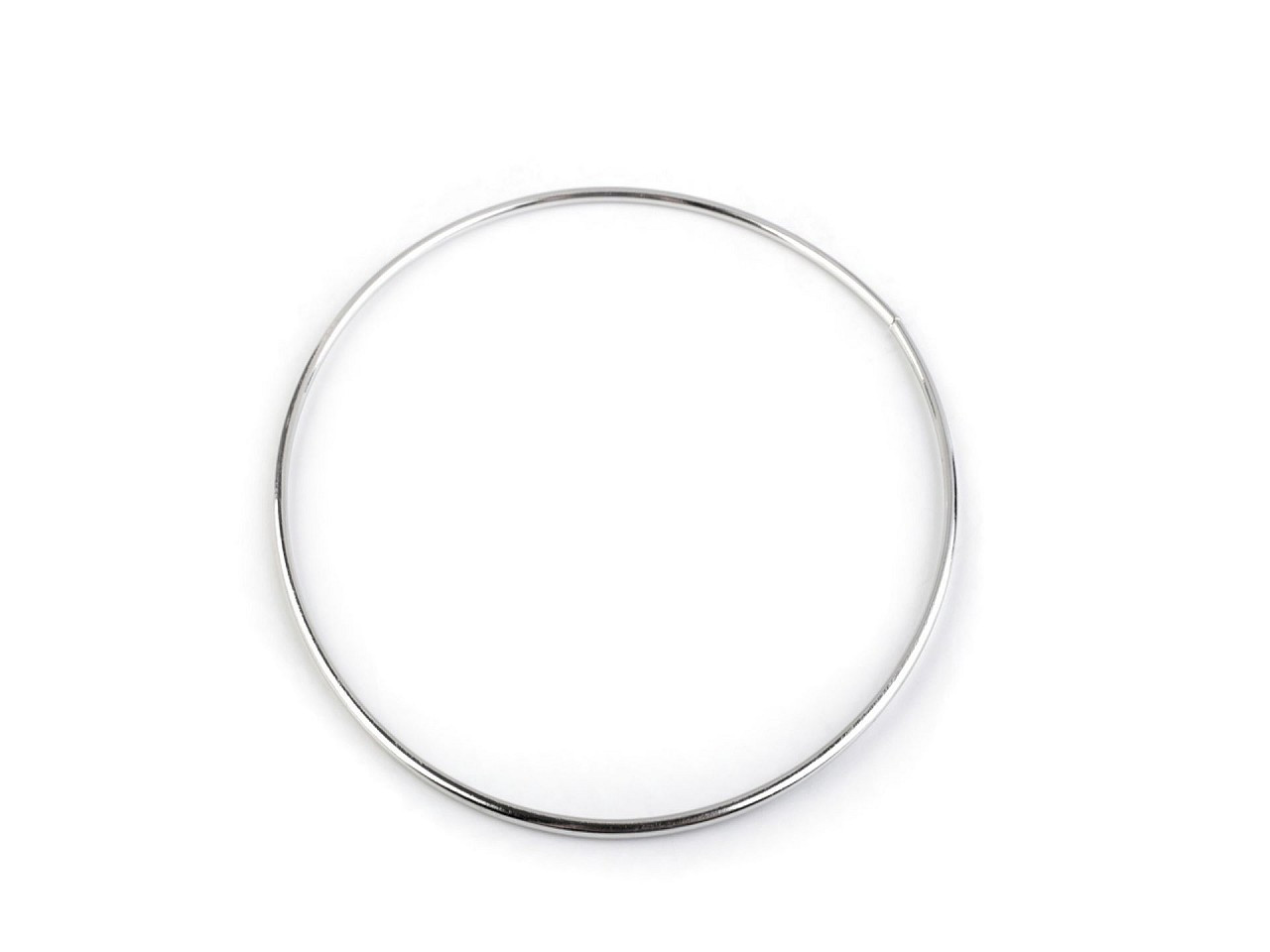 Fotografie Kovový kruh na lapač snů / k dekorování Ø15 cm, barva (15 cm) nikl